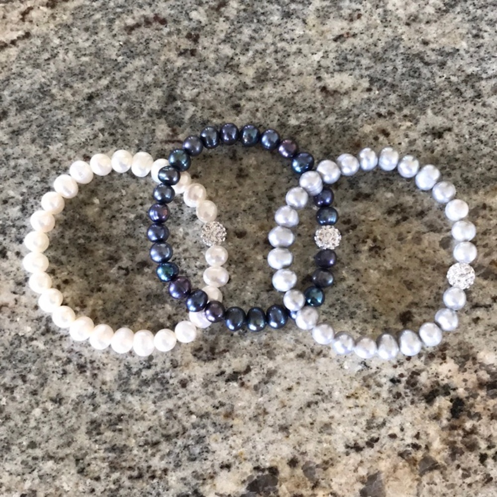 Imperial Multi-Color Cultured Pearl Bracelet Set - Picture 6 of 7